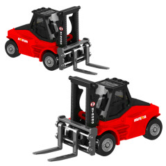 Gaffeltruck i metall samlarmodell Huina Röd 180