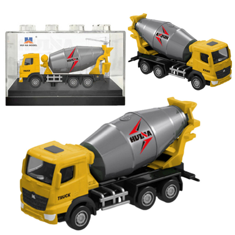 Betonblandare Metallmodell Samlarutgåva Huina Gul 180