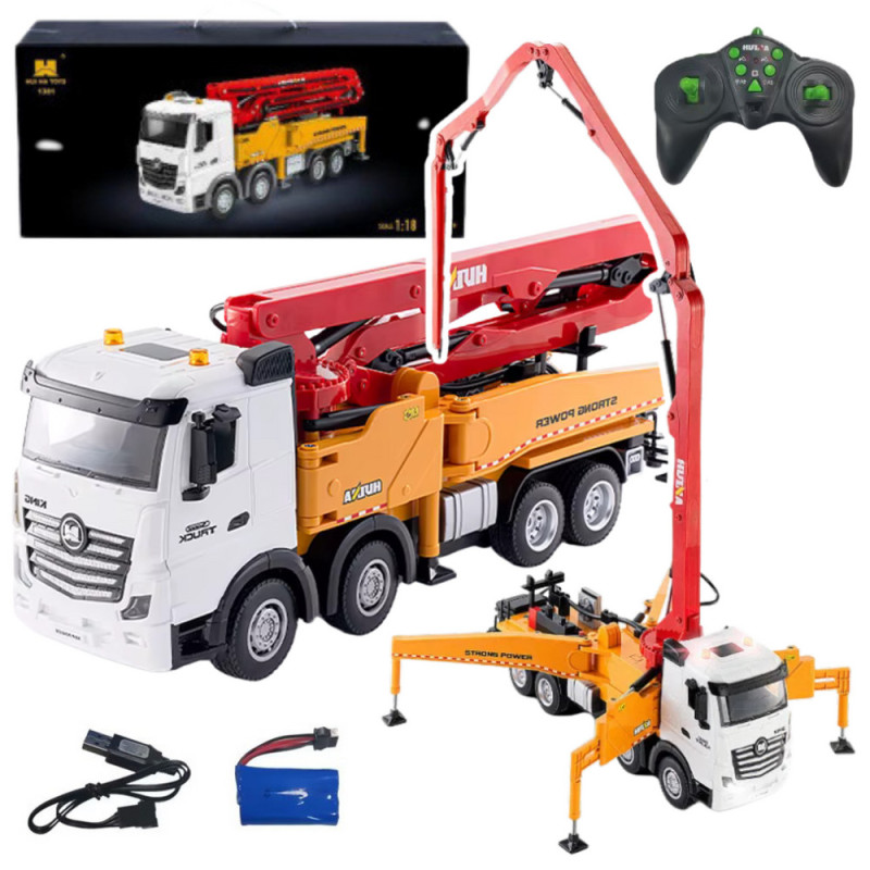 Lastbil Pomogruszka Betong Fjärrstyrd RC Huina Gul 118