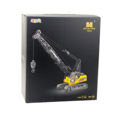 Bulldozerbandad Kran Fjärrstyrd RC Ljus Ljud Huina 114