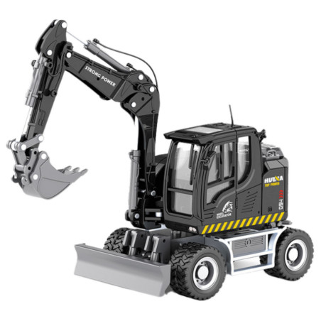 Hjulgrävare med skopa, metall, svart, 150, Huina