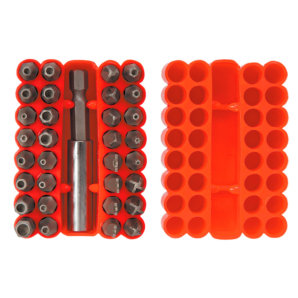 Bits set with handle, 33 pieces. 

Would you like help with anything else?