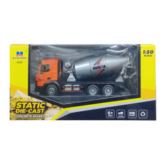 Betonblandare Byggnadsfordon Metall Huina Orange 150