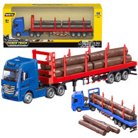Lastbil Transport Trä Metall Huina 150 Röd