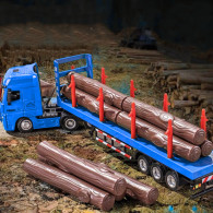 Lastbil Transport Trä Metall Huina 150 Röd