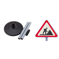 Stor varningsskylt för vägarbete, utbildningsmässig, 70 cm