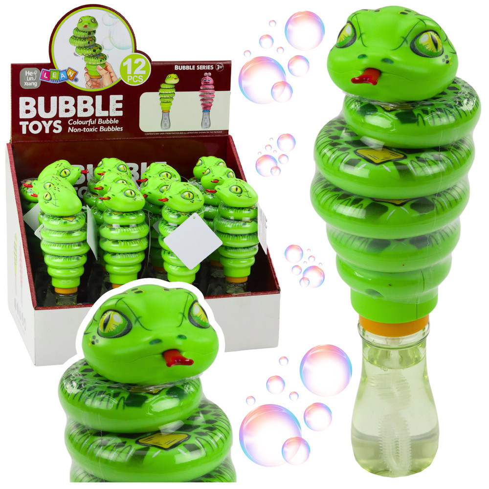 Bubbelorm Roterande Leksak 2-i-1 Grön