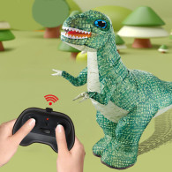 Stor Uppblåsbar Fjärrstyrd Grön Dinosaurie RC 130 x 190cm