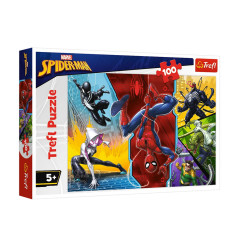 Pussel - 100 - Upp och ner - Disney Marvel Spiderman 16347 | HandlaSmidigt.se
