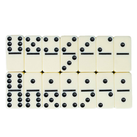 Domino Klassisk Familjeloggikaspel med skicklighet 28 brickor.