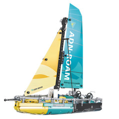 Byggklossar Segelbåt Łódź Typ 65 Modell 675el