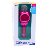 Trådlös Bluetooth-mikrofon för karaokeinspelning med röstförändring, rosa.