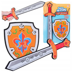 Riddarsats Sköld Svärd Skumma Emblem Lilja 2 delar | HandlaSmidigt.se