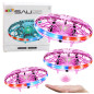 Drönare UFO Styrd med Hand RC LED-ljus Rosa