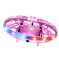 Drönare UFO Styrd med Hand RC LED-ljus Rosa