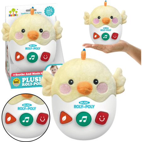 Interaktiv Vanka Vanka Kyckling Ljus Ljud Gul