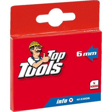 Häftklamrar typ J, 6 mm, 1000 st.