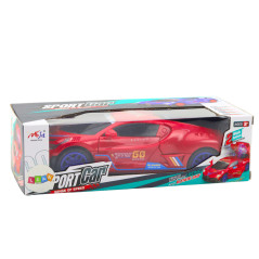 Bil Sport Hindrande Sensor Ball LED 360 Rotation Ljus Ljud Röd