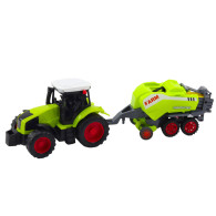 Set Traktor Traktor Jordpress för hösilage Grön