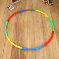 Hula Hop med utskjutande delar för träning och lek, fällbara, färgglada 8-pack.