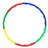Hula Hop med utskjutande delar för träning och lek, fällbara, färgglada 8-pack.