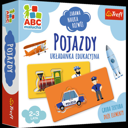 Utbildningsspel fordon från ABC Little One-serien Trefl 01942