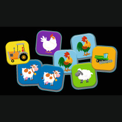 Spelet Farm från serien ABC för småbarn från Trefl 01944