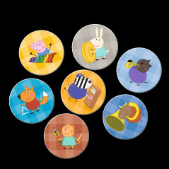 Spelet Memos Gris Peppa Trä 01893