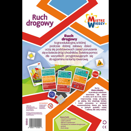 Utbildningsspel Trafik från Mästare av Kunskapsserien Trefl 01955