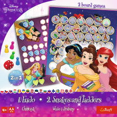 Spelet 2w1 Kinesisk stigspel Ormar och stegar - Disney Princess Trefl 02418