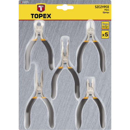 Precisionstång, set med 5 stycken.