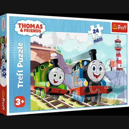 Pussel - 24 Maxi - Tomek och Percy på spåren Trefl 14354 | HandlaSmidigt.se