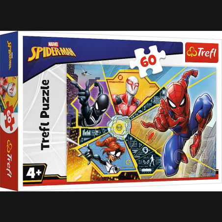 Pussel - 60 - I nätverket Disney Marvel Spiderman Trefl 17372 | HandlaSmidigt.se