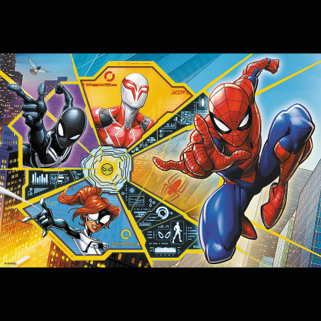 Pussel - 60 - I nätverket Disney Marvel Spiderman Trefl 17372