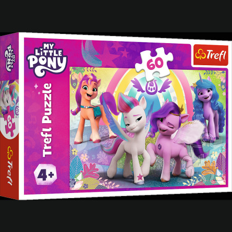 Pussel My Little Pony 60 bitar. I världen av vänskap Trefl 17390. | HandlaSmidigt.se