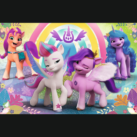 Pussel My Little Pony 60 bitar. I världen av vänskap Trefl 17390.