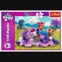 Pussel - 30 - Vänskapliga My Little Pony-pussel från Trefl 18299 | HandlaSmidigt.se