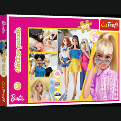 Pussel - 100 Glitter - Barbie med paljetter Trefl 14830 | HandlaSmidigt.se
