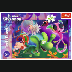 Pussel - 100 - Diplodocus och vänner - Human Film Diplodocus 16486 | HandlaSmidigt.se