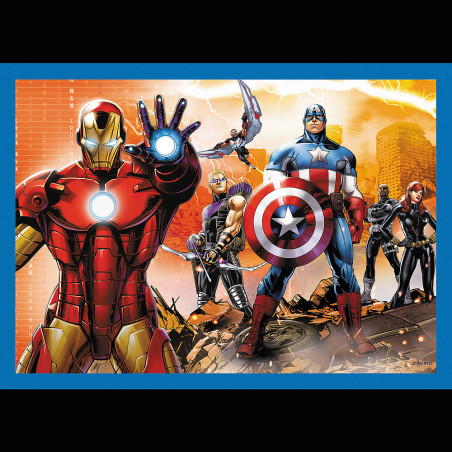 Pussel - 4i1 - Modiga Avengers Klöver 34386