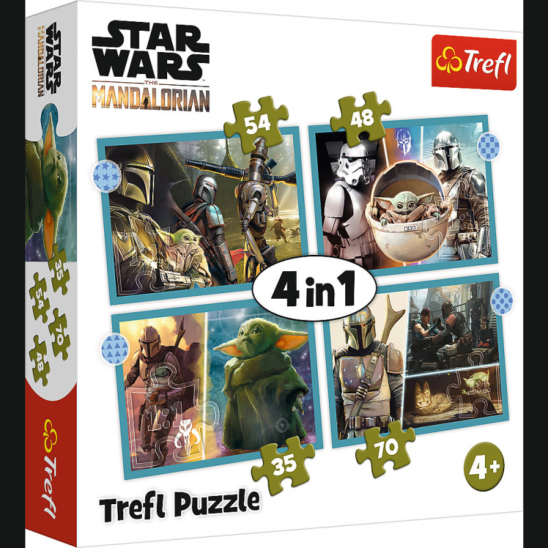 Pussel - 4 i 1 - Mandalorian Pussel 34397