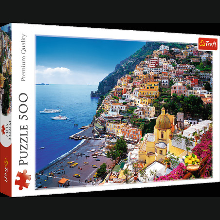 Pussel 500 bitar. Positano, Amalfikusten, Italien. Ravensburger 37145. | HandlaSmidigt.se