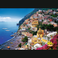 Pussel 500 bitar. Positano, Amalfikusten, Italien. Ravensburger 37145.