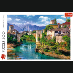 Pussel 500 delar. Gamla bron i Mostar, Bosnien och Hercegovina. Märke: Trefl 37333. 

Let me know if you need help with…
