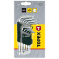 Torx-nycklar T10-T50, set med 9 stycken.