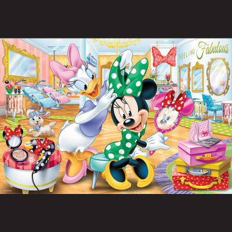 Pussel - 100 - Minnie på skönhetssalongen - Disney Minnie 16387