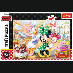 Pussel - 100 - Minnie på skönhetssalongen - Disney Minnie 16387 | HandlaSmidigt.se