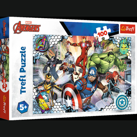 Pussel - 100 - Kända Avengers - Disney Marvel The Avengers 16454 | HandlaSmidigt.se