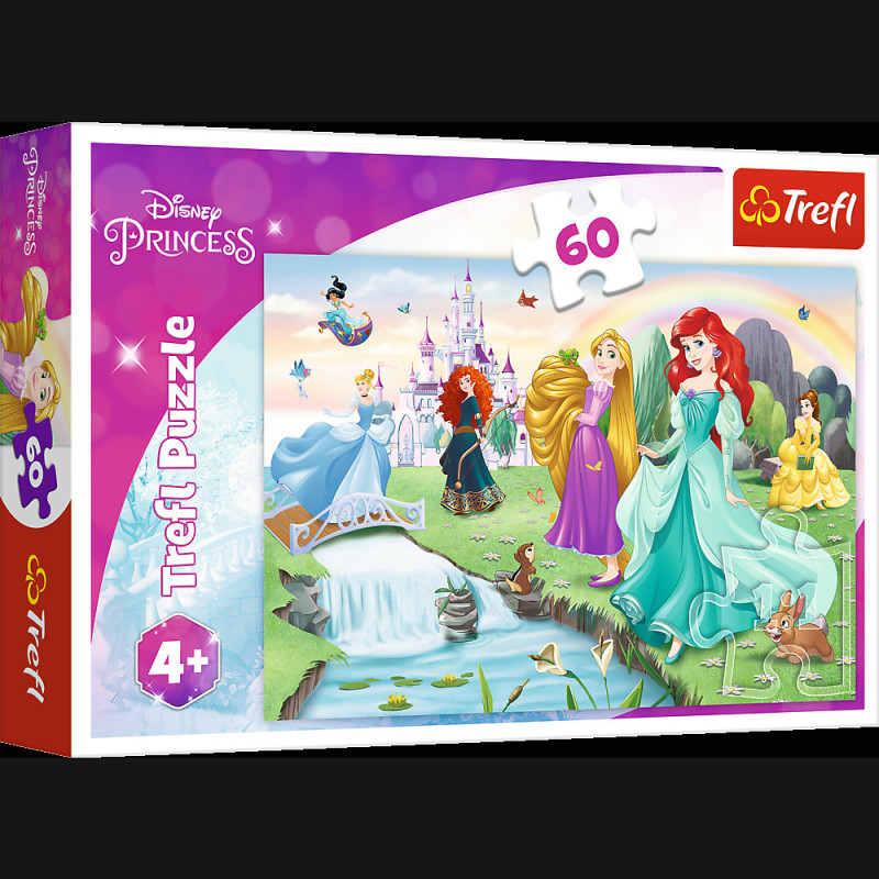 Pussel - 60 - Lär känna prinsessorna - Disney Princess Trefl 17361