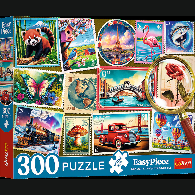 Pussel - 300 EasyPiece - Frimärken Trefl 23100